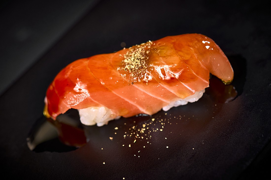 Salmón y cítricos