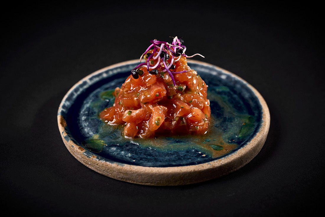 Tartar de salmón